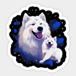 Samoyed Fathers Day Sticker